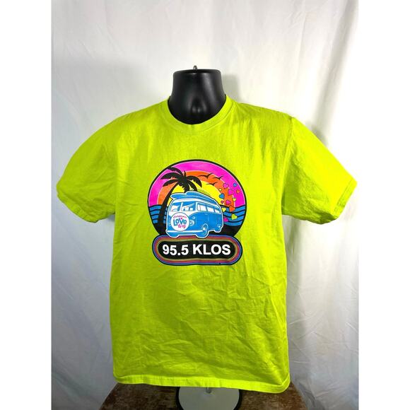 Stussy 95.5 KLOS California Love Drop Tee Neon M - Picture 1 of 6